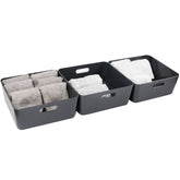 Unterbett Schubladen Organizer Set - 12 cm hoch passend für Bettkasten 30x90cm - Bett Aufbewahrung